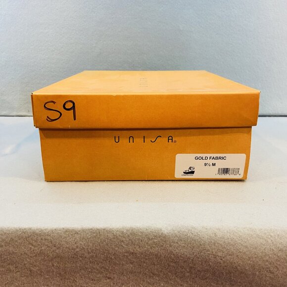Unisa Gold Fabric Strappy Wedge Sandal SZ 10 Summer/Vacation/Boho Style NWB - Picture 6 of 9
